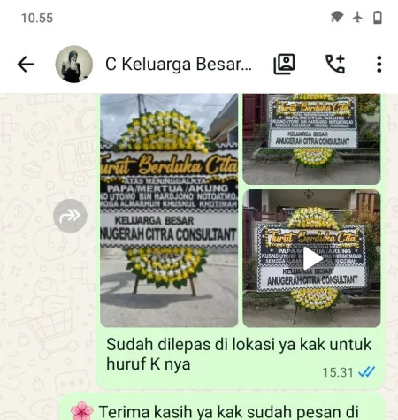 Pengiriman Papan Bunga Duka Rawajati