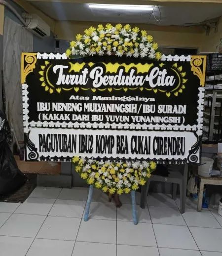 Papan Bunga Duka Rawajati